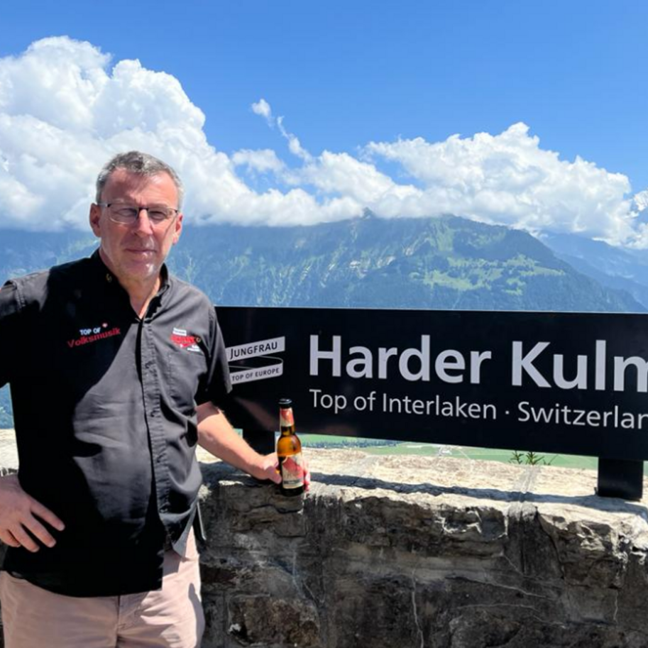 Portrait d&#039;un client du restaurant Harder Kulm