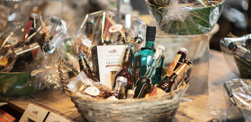 Beer bottles in production