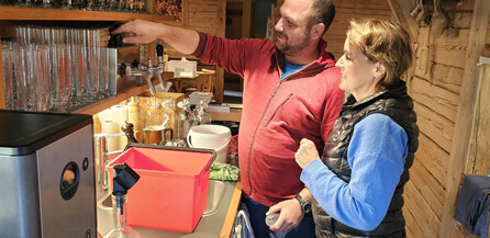 Bier Flaschen in der Produktion